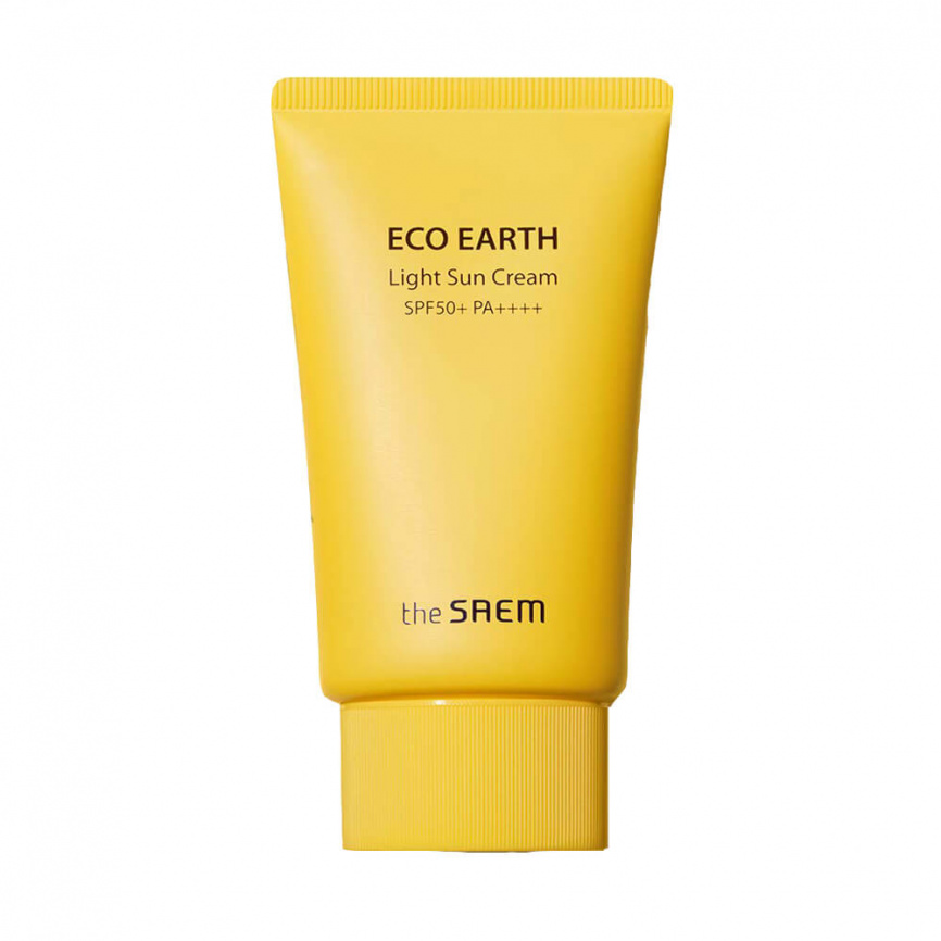 Легкий rрем солнцезащитный, 50 гр | THE SAEM Eco Earth Light Sun Cream SPF 50+/PA++++ фото 1